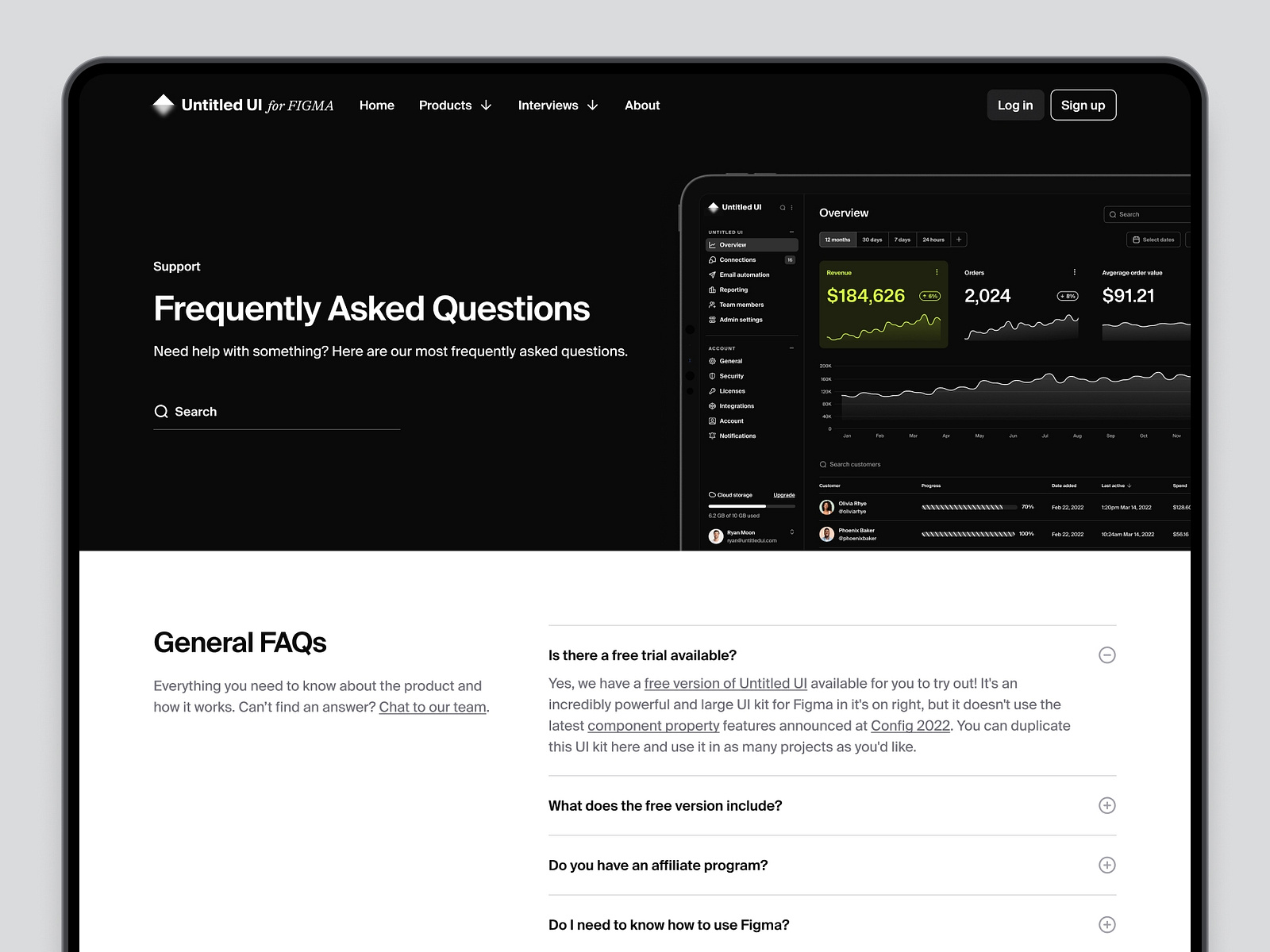 Frequently Asked Questions (FAQs) — Untitled UI by Jordan Hughes® on ...