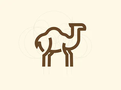 Desert Camels Logo animals branding camels circle corporate branding desert design golden ratio graphic design grid illustration line logo logodesign minimal modern vector vintage