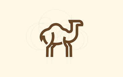 Desert Camels Logo animals branding camels circle corporate branding desert design golden ratio graphic design grid illustration line logo logodesign minimal modern vector vintage