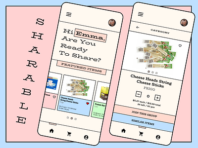 Sharing Platform_Sharable_Redesign 2d app case study design sharing app ui ui design ux