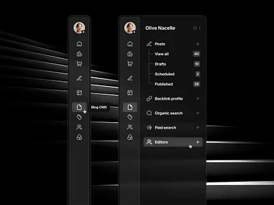 Dual-tier sidebar navigation — Untitled UI dual ter navigation figma menu nav navigation product design side bar side menu side nav side navigation sidebar sidenav ui design user interface ux design