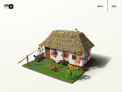 3D House Architecture Series 3d 3dsmax art blender building cartoon design home house illustration isometric nft render ukraine