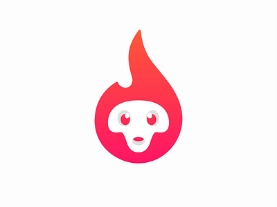 Flimo! brand brand identity branding character design face fire flame icon illustration logo logo design mark mascot monkey saas skull startup symbol
