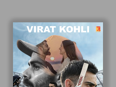 Virat kohli movie poster adobe photoshop design graphic design movie poster movie psoter design