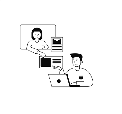 Freelancer sent an Email animated intro animation branding design illustration intro animation logo vector