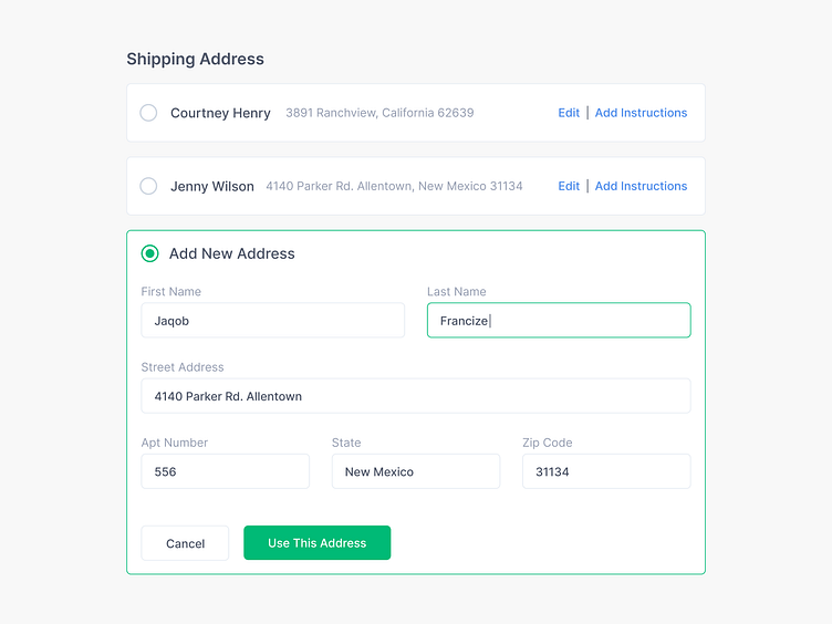 Checkout Page by Mohammad Jabel on Dribbble