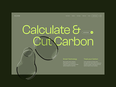 RE:STORE Carbon Technology clean landingpage modern technology uidesign webdesign