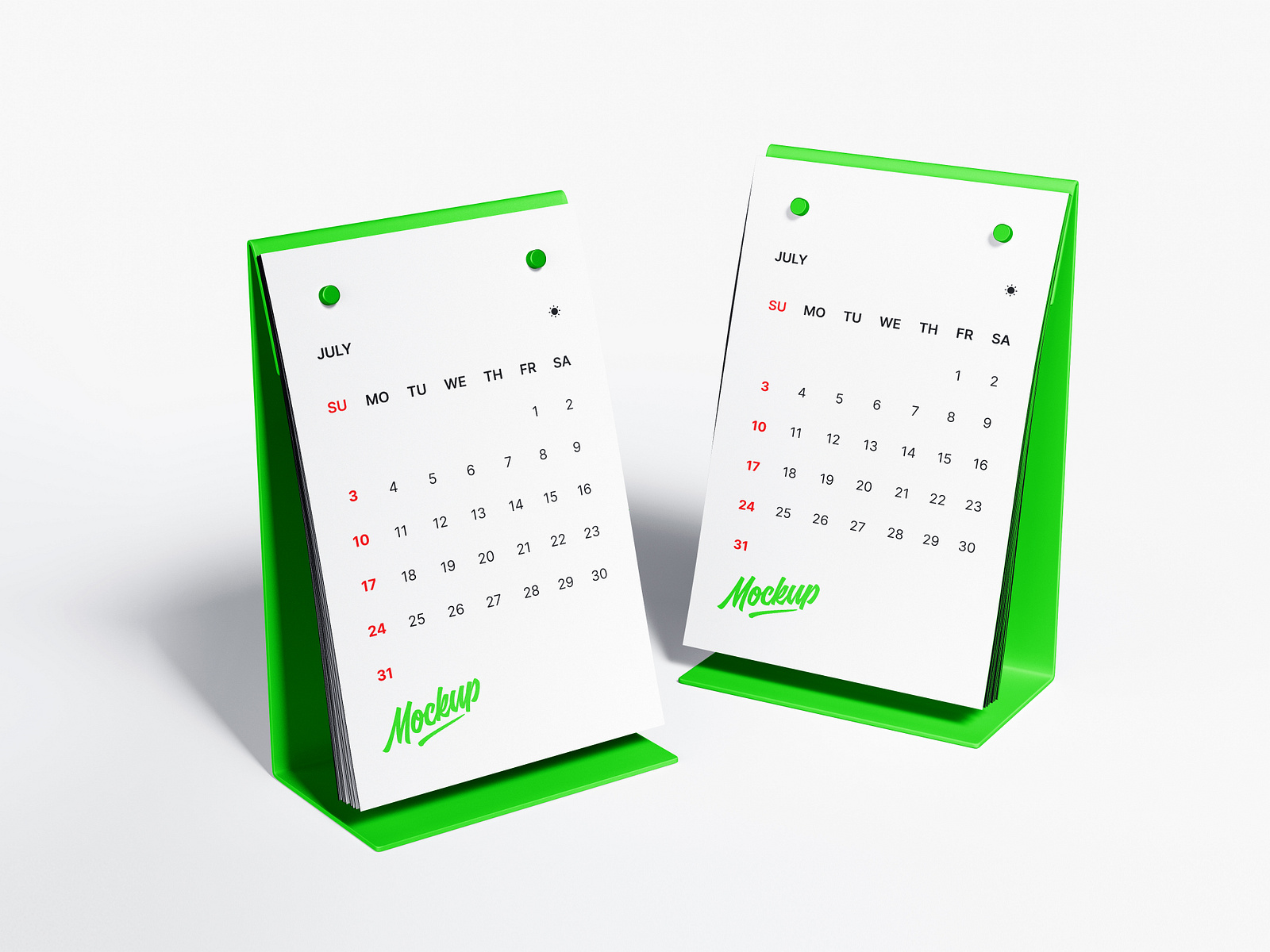 Free Modern Desk Calendars Mockup by Mockup Hunts on Dribbble