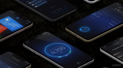 Light bank App Concept graphic design ui