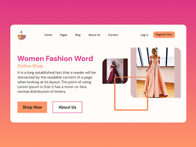 Fashion Website Landing Page Design design fashion fashionworld template website websitetemplte womanfashion