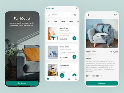 Find Your Dream Furniture with Our Simple and Convenient App ui ui design uiux design