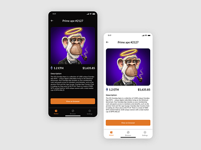 Multiverse - See all Nfts across multiple wallets in one place. animation app branding coin design graphic design illustration nft token ui wallet web3 web3wallet