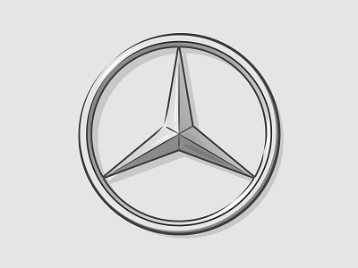 Mercedes Logo by Genewal Design on Dribbble