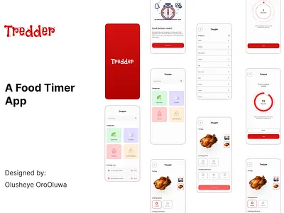 Tredder- A food timer app ui