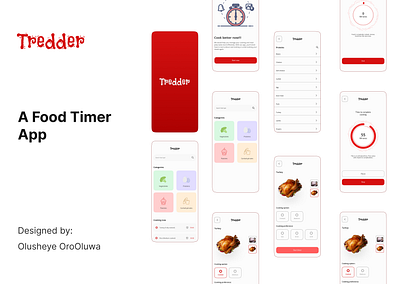 Tredder- A food timer app ui