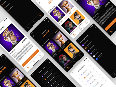 Multiverse - See all Nfts across multiple wallets in one place. branding design graphic design illustration nft ui wallet web3