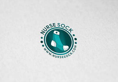 NurseSock design logo nurse sock