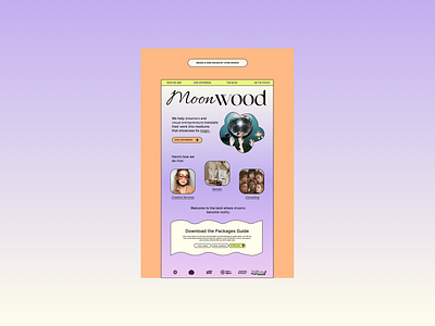 Website Design Inspiration Layout for Moonwood design illustration ui ux vector webdesign