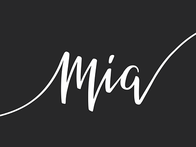 Mia nail system handlettering lettering mia mia nail nails