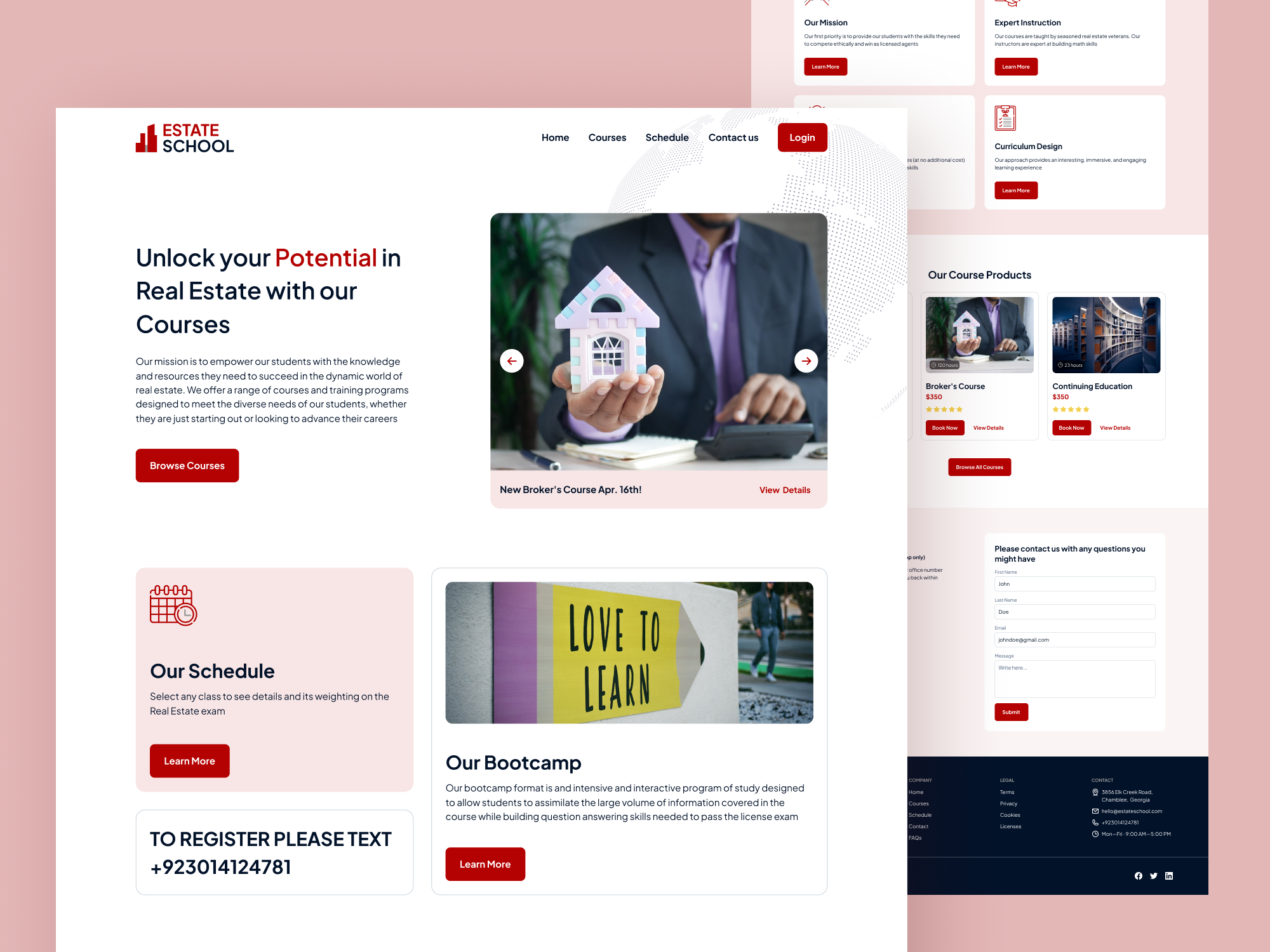 Example of Modern Landing Page Design