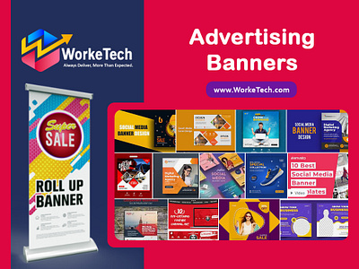 Advertising Banners advertising banners banners design graphics design services worketech