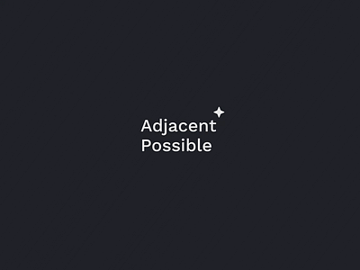 Introducing Adjacent Possible animation branding logo logo animation prototypes ui