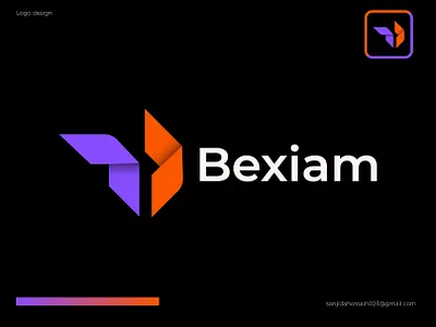 Bexiam Logo abstract logo app icon best logo designer brand identity branding colorful logo graphic design logo logo designer logo trends modern logo sanjidanipu160 tech logo technology