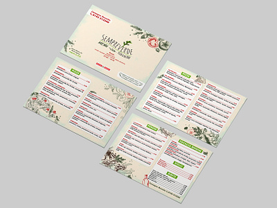 Sempreverde Noviligure Food Menu fastfood flyerdesign foodmenu italianrestaurant menu menudesign restaurantmenu storebrochure