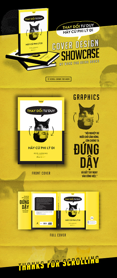 Cover Design Showcase "Thay Đổi Tư Duy - Hãy Cứ Phi Lý Đi" design graphic design illustration typography