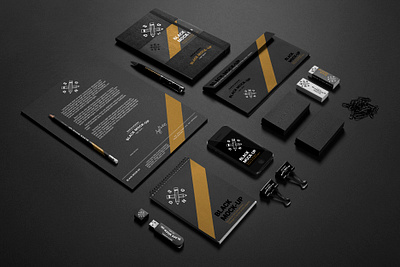 Branding and stationary kit branding design logo ui