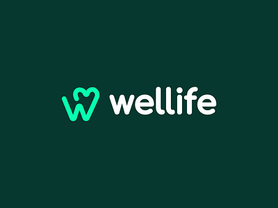 Wellife brand branding concept design identity logo logomark vector