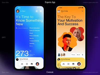 Content dashboard design homepage interface ios iphone mobile news