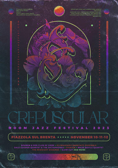 "Crepuscular" - Fake Jazz Festival Poster branding graphic design illustration logo poster design typography