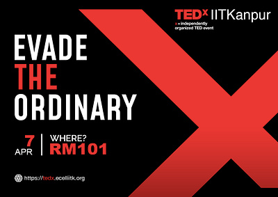 TEDx IIT Kanpur branding graphic design typography