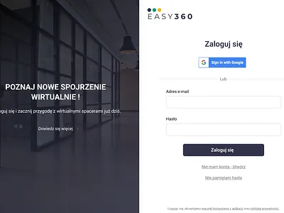 EASY360 Log In Design app branding design graphic design ui ux
