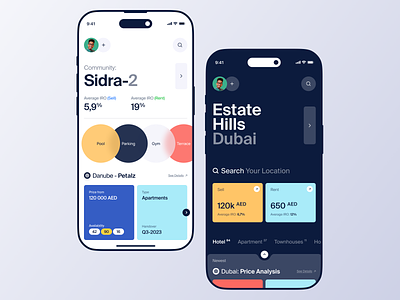 Real Estate - Mobile App Concept apartment app city clean concept creative design dubai files home house inspiration ios management mobile mobile app property townhouse ui ux