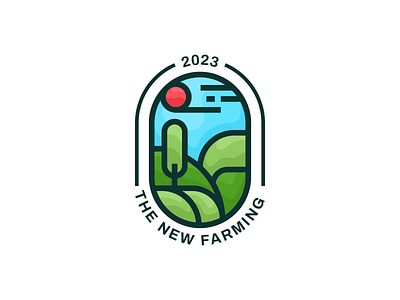 THE NEW FARMING branding colorlogo design graphic design illustration logo logos ui ux vector