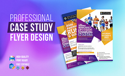 Design a professional business case study flyer brochure pdf