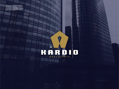 Kardio Monogram Logo Design lettermark