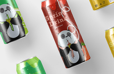 Packaging/ brand/ logo /design - juice in a can branding design graphic design illustration mockup packaging