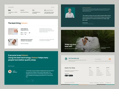 Kokoon - Sectioning Showcase branding clean graphic design minimalist product design product page product website ui ux website website design