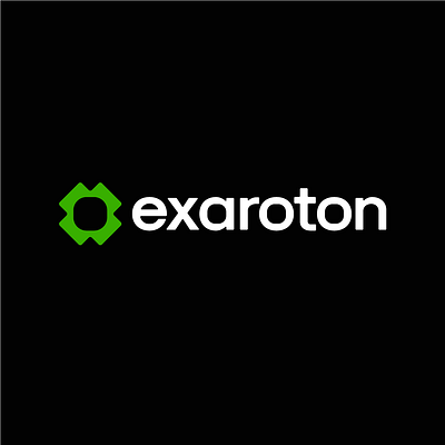 Exaroton logo box branding cross game gaming graphic design green icon iconic identity inspiration logo logotype minimal plus server symbol vector