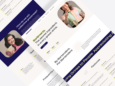 Landing page design flat landing page minimal ui web website