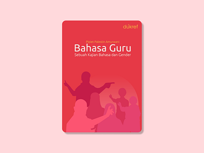 BAHASA GURU SEBUAH KAJIAN BAHASA DAN GENDER book book cover design illustration vector