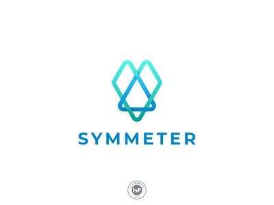 Symmeter logo apparel bussines symmetris triangel
