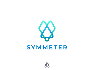 Symmeter logo apparel bussines symmetris triangel
