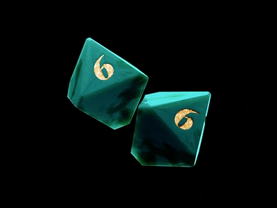 Flush Sixes 3d 3d animation animated animation blender blender3d dice dnd dragons dungeons gamble game gaming illustration illustrator tabletop tabletop gaming