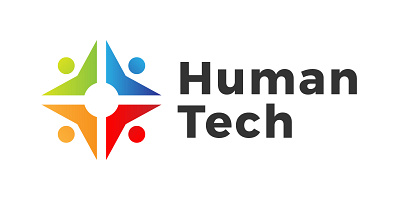 Creative Colorful Human Technology Logo Design support