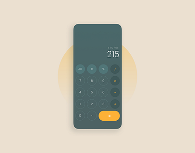 DailyUI 004 • Calculator app calculator da dailyui digital graphic design productdesign ui