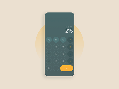 DailyUI 004 • Calculator app calculator da dailyui digital graphic design productdesign ui